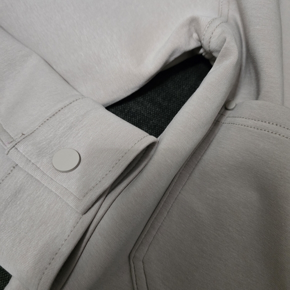 Cream Button-Front Jean Jacket - Picture 12 of 16